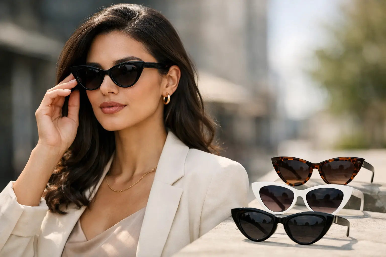 How to Style Cat Eye Sunglasses Well