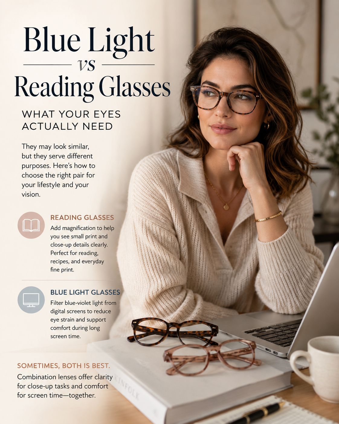 Blue Light vs Reading Glasses: Which to Choose?