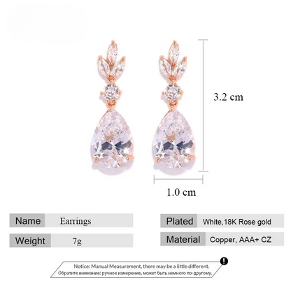 the measurements of a pair of earrings