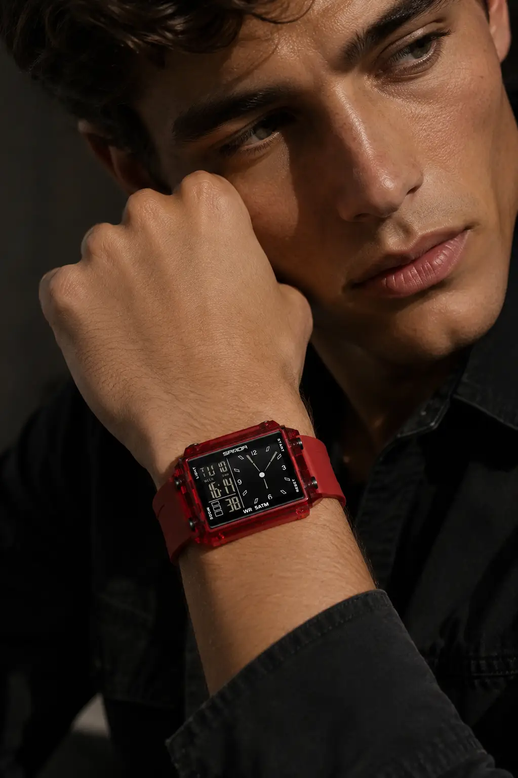 Digital Watch Square Dial Luxe Edition Limited Collection by Adornity