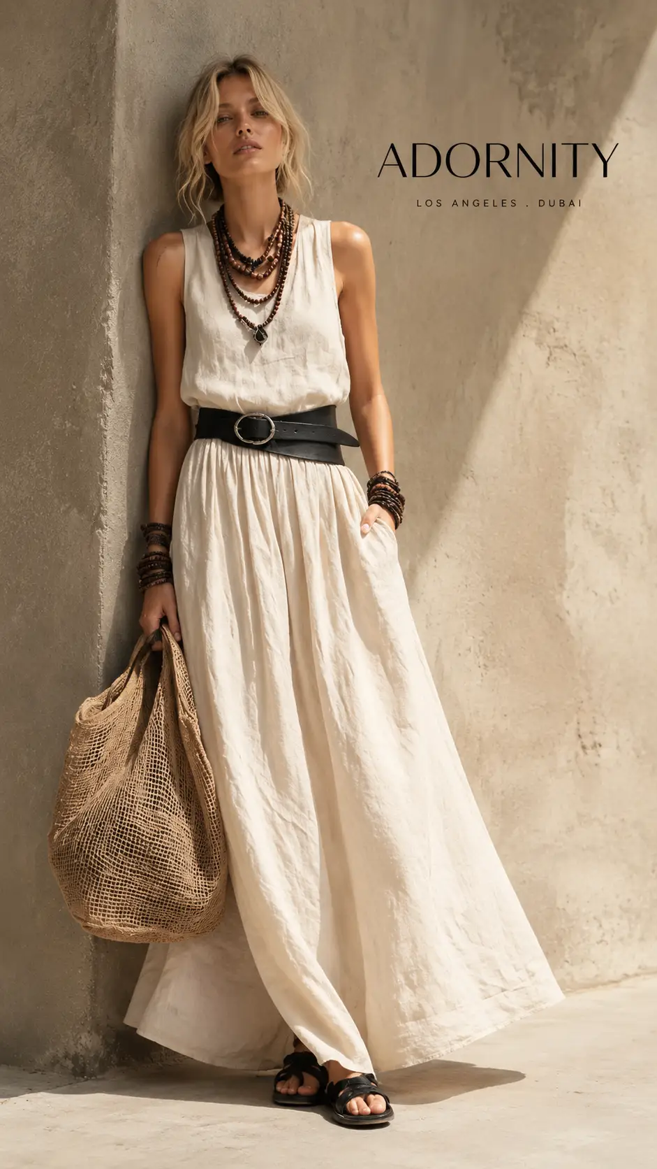 Maxi Dress Bohemian Collection Polyester Exclusive by Adornity