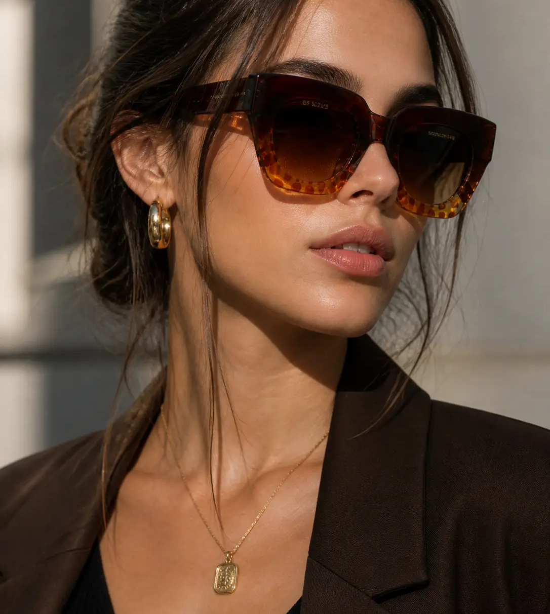 Adornity Cat Eye Sunglasses Gradient Lenses Plastic Frame Exclusive Limited Edition by Adornity