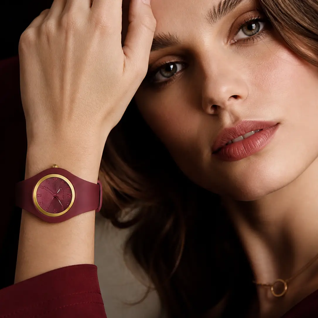 Watch Simple Luxury Quartz Silicone Strap Round Dial Exclusive by Adornity