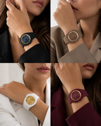 Watch Simple Luxury Quartz Silicone Strap Round Dial Exclusive by Adornity