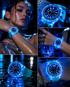Watch Rhinestone Elite Silicone LED Luminous Edition by Adornity