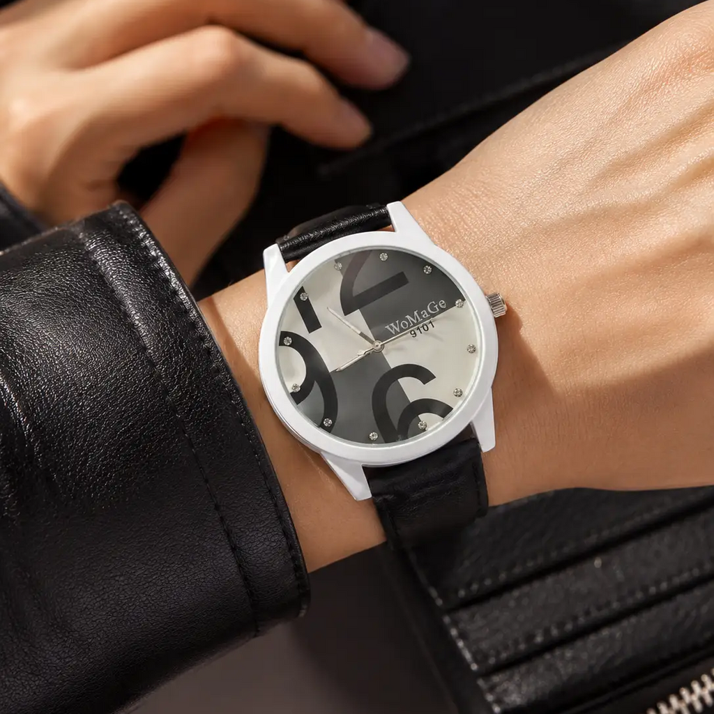 Watch Leather Collection Green Dial Elite Edition Quartz by Adornity