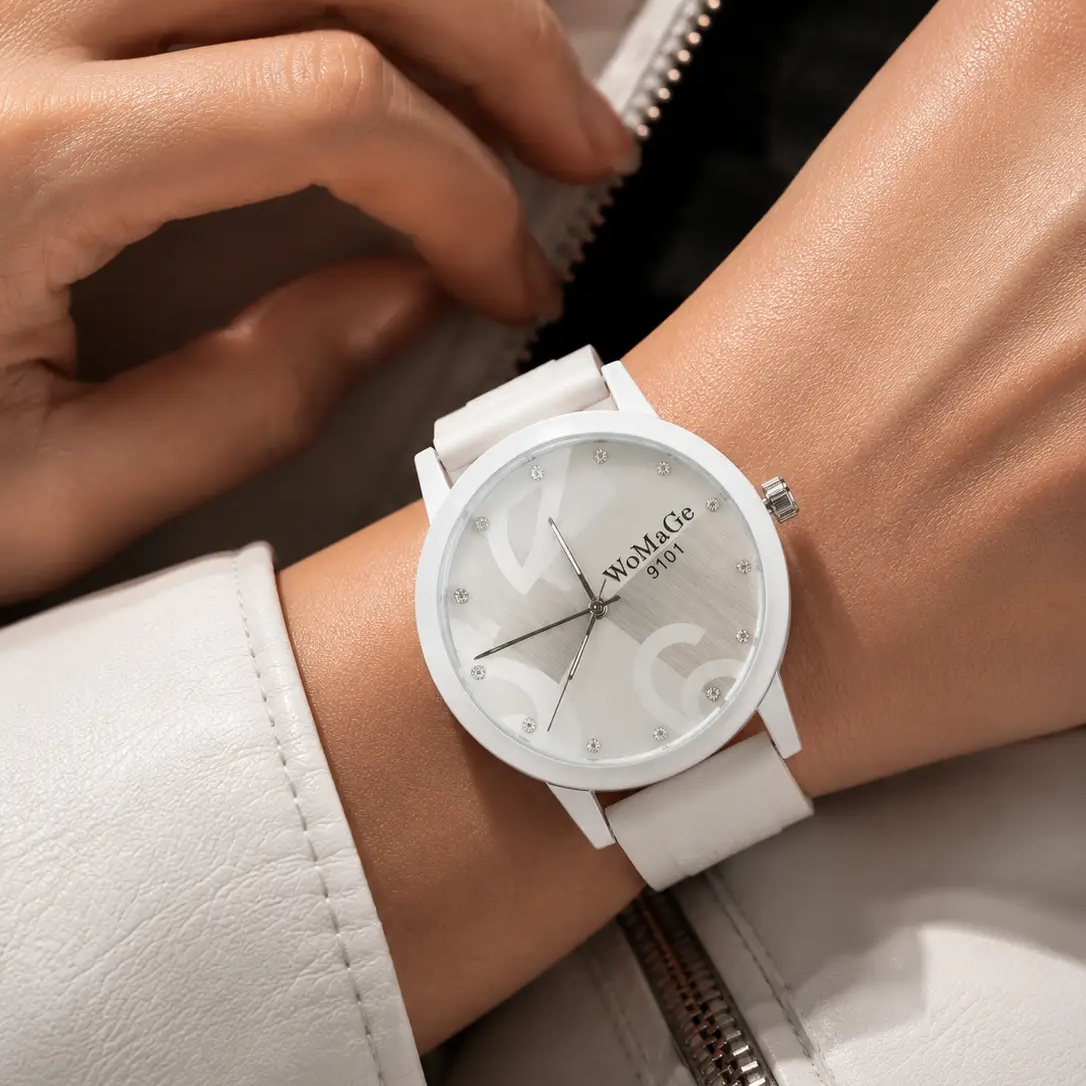 Watch Leather Collection Green Dial Elite Edition Quartz by Adornity