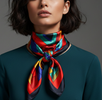 Silk Square Scarf – 90x90 Satin Wrap