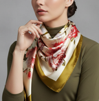 Silk Square Scarf – 90x90 Satin Wrap