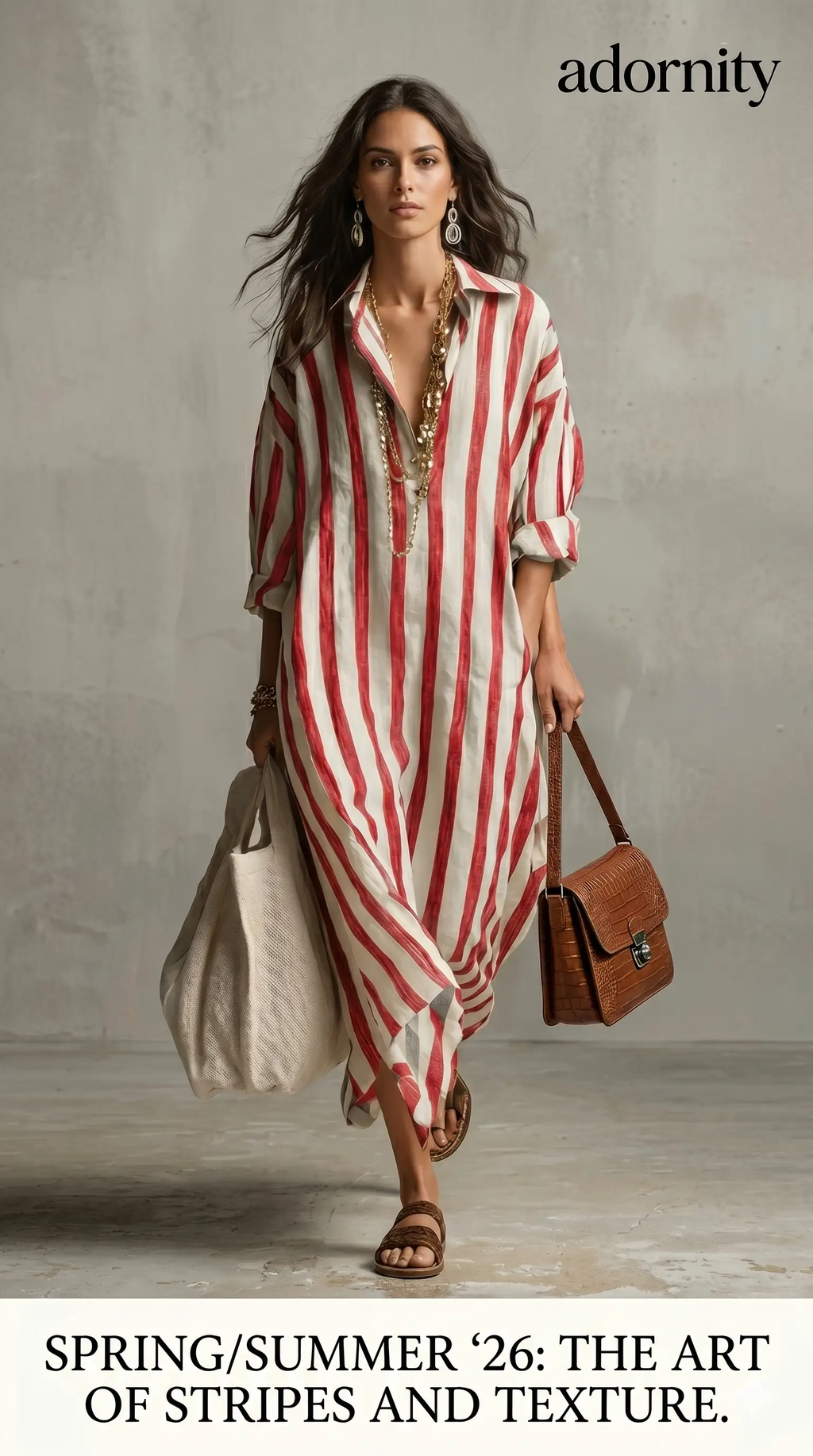 Maxi Dress In Luxe Polyester Boho Print Limited Edition by Adornity