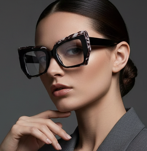 Blue Light Glasses - Women's Vintage Prescription Cat Eye Eyewear With TR90 Frame