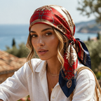 Silk Square Scarf – 90x90 Satin Wrap