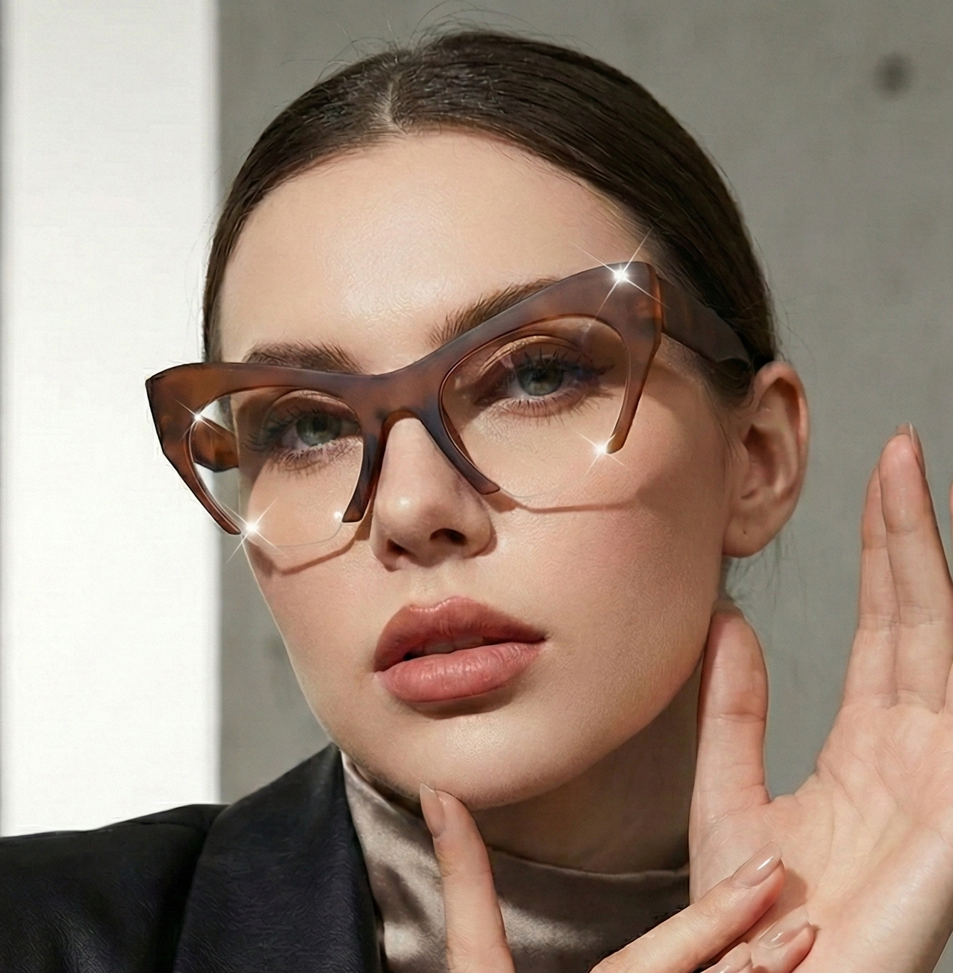 Cat Eye Reading Glasses – Large Frame Retro Spectacles for Men & Women