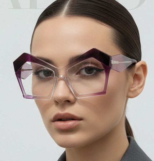 Anti Blue Light Glasses - Lightweight Cat Eye Frames for Women's Mobile Screen Protection