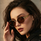 Oval Sunglasses for Women Men Trendy Metal Frame Sun Glasses Classic Shades by Adornity