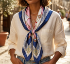 Luxe Silk Square Scarf – Satin Finish 90x90