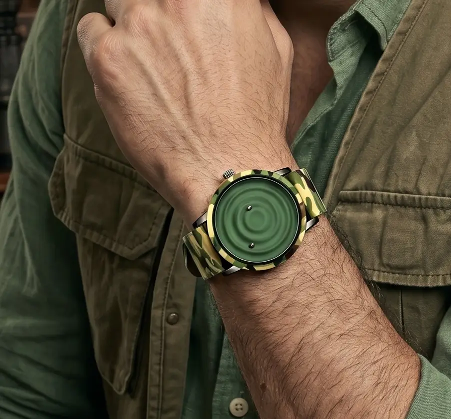Unisex Quartz Watch Alloy Case With Hardlex Window Limited Edition by Adornity