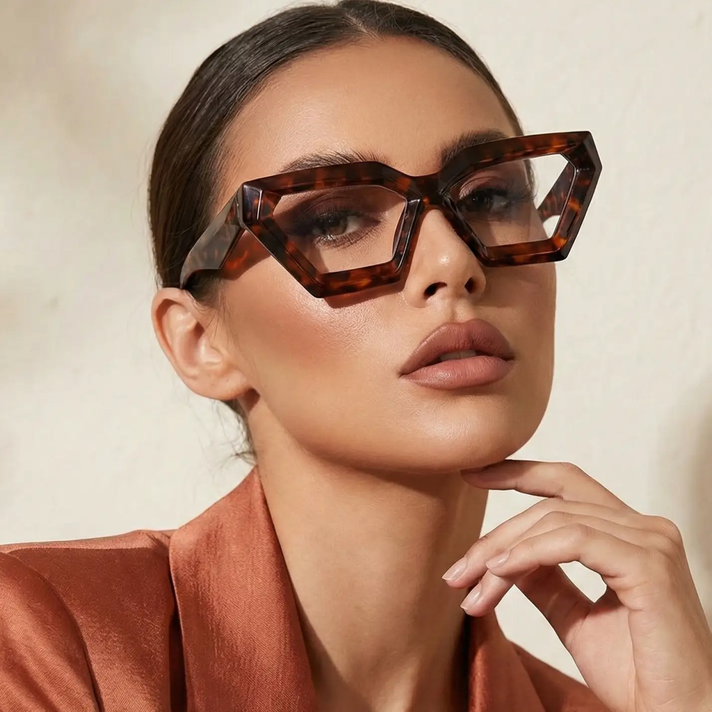 Adornity Blue Light Glasses Diamond Shape Frame Acetate Collection Limited Edition For Women