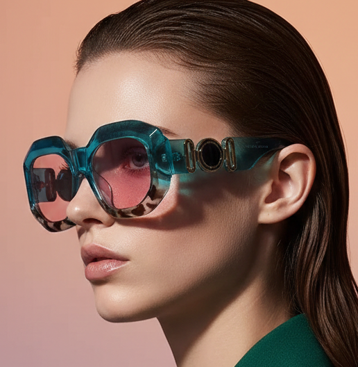 Vintage Oversize Sunglasses – Trendy Rectangle Eyewear With UV400 Protection Glasses