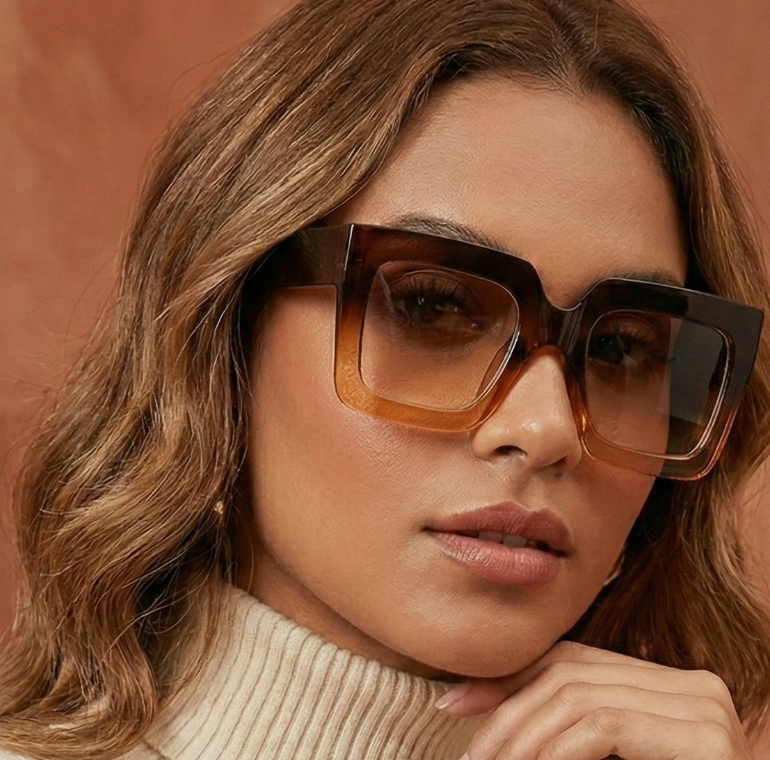 Women's Reading Glasses | Geometric Retro Square Frames With Transparent Lenses