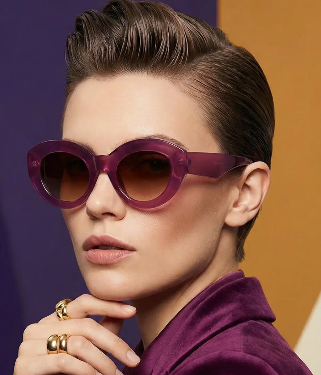 Oversized Sunglasses – Bold Cat-Eye Frame by Adornity