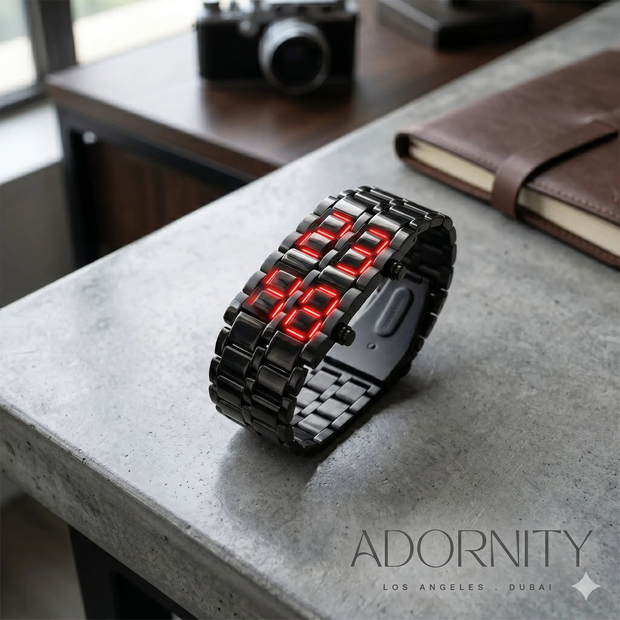 Wrist Watch Full Metal Lava Collection Limited Edition by Adornity