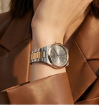 Women Stainless Steel Watch - Waterproof Analog Bracelet With Date Display by Adornity