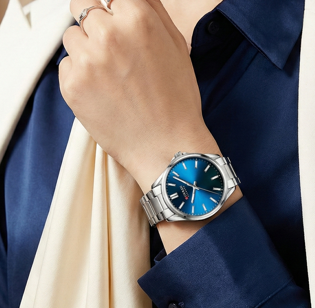 Women Stainless Steel Watch - Elegant Casual Fashion Quartz Wristwatch With Luminous Dial