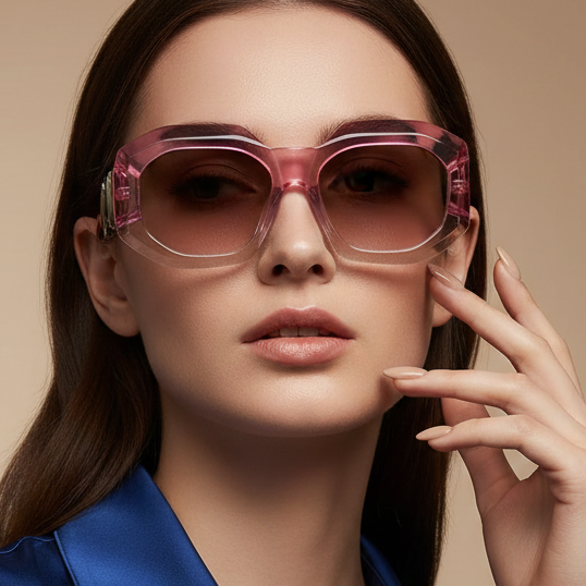 Oversized Rectangle Sunglasses – UV400 Protection