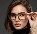 Anime Cosplay Glasses - Square Frame Clear Lens Candy Color Eyewear For Men & Women