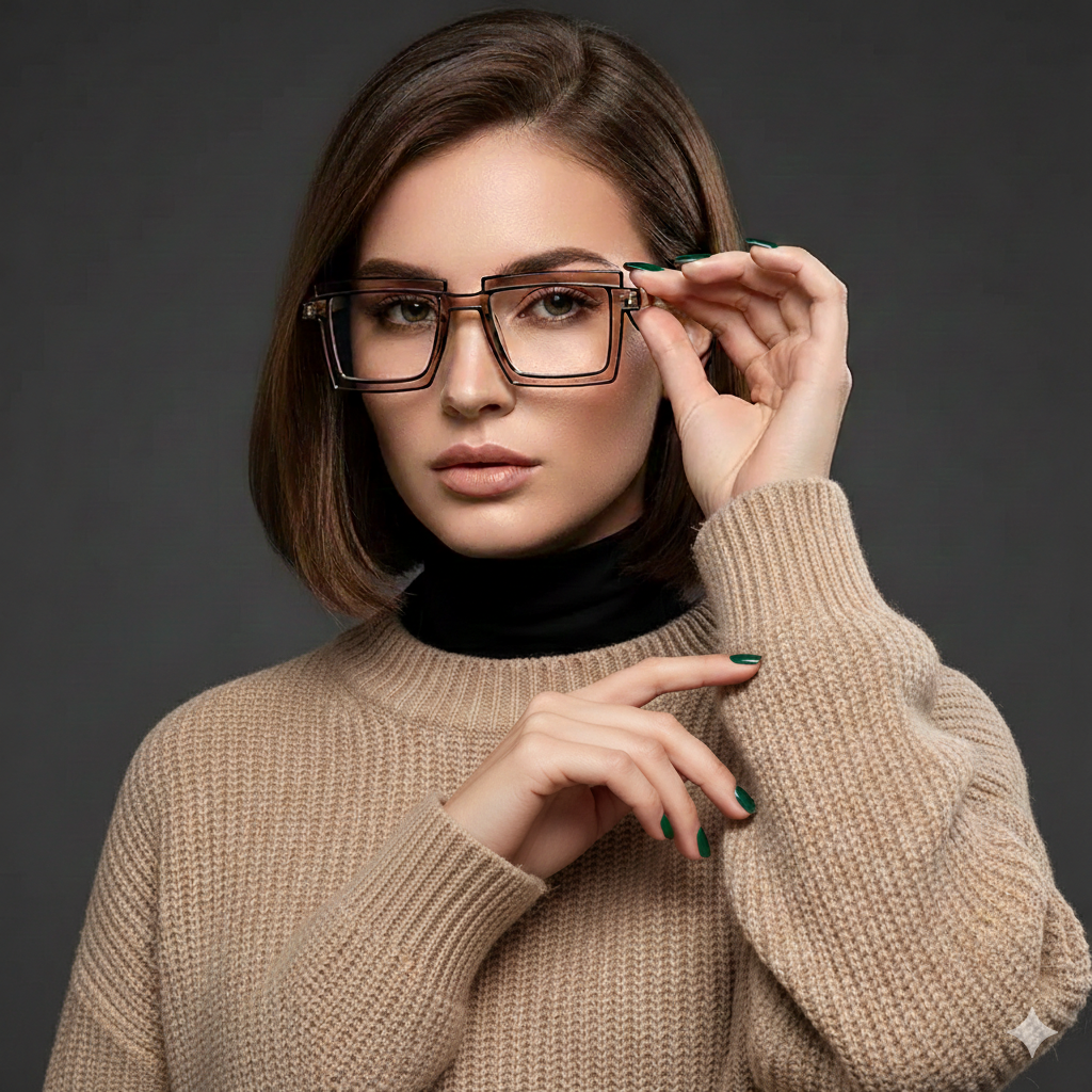 Anime Cosplay Glasses - Square Frame Clear Lens Candy Color Eyewear For Men & Women