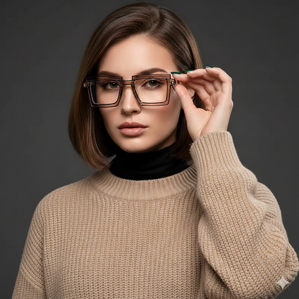 Anime Cosplay Glasses - Square Frame Clear Lens Candy Color Eyewear For Men & Women