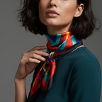Silk Square Scarf – 90x90 Satin Wrap