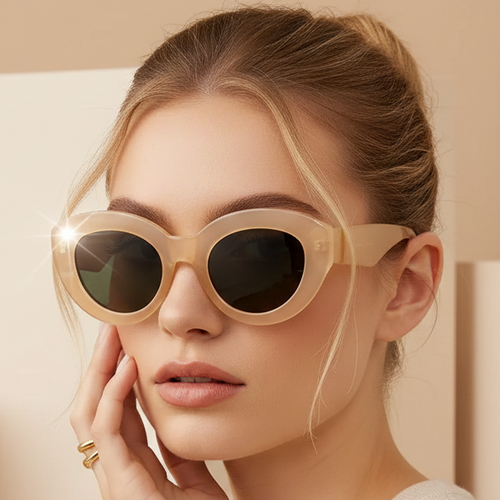 Oversized Sunglasses – Bold Cat-Eye Frame by Adornity