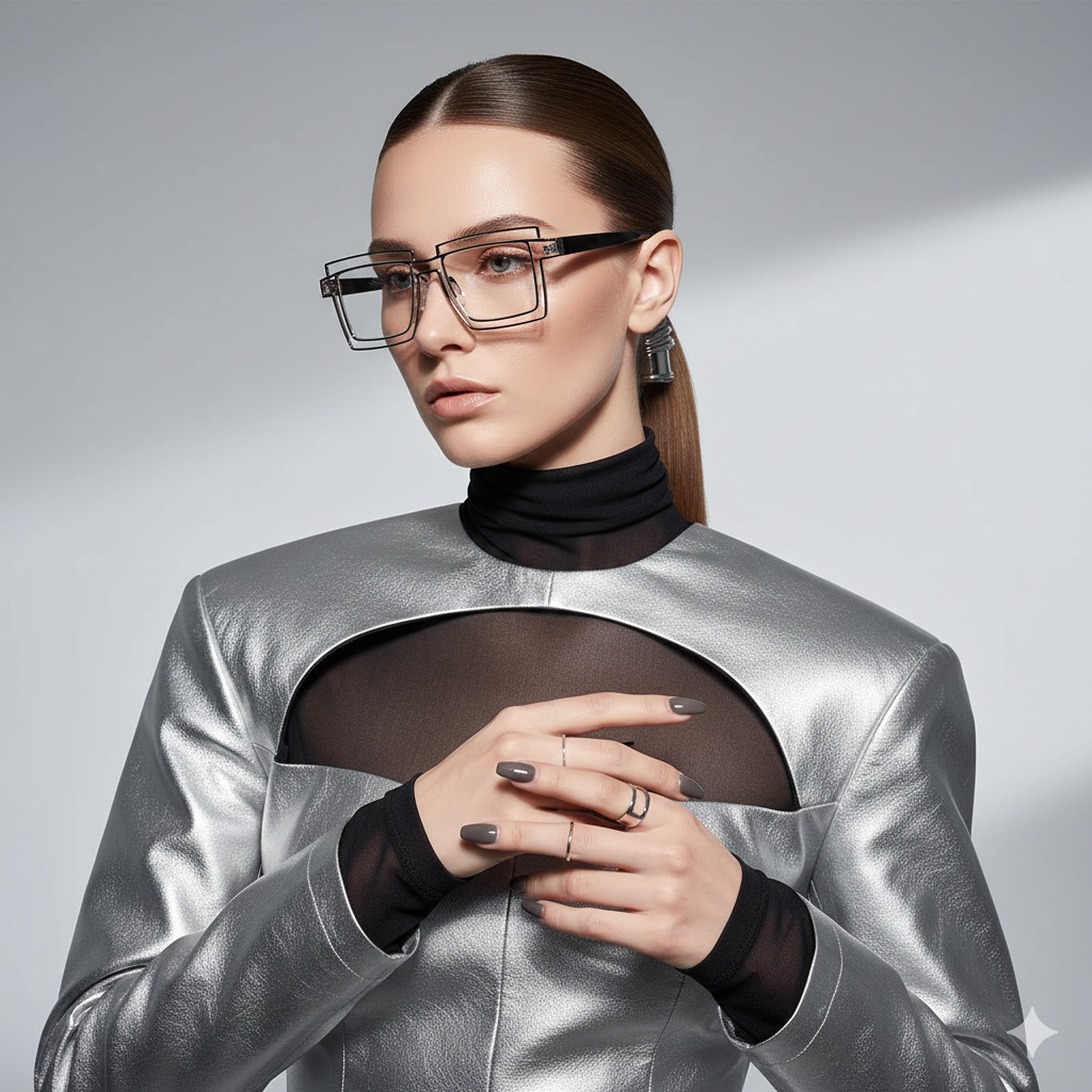 Anime Cosplay Glasses - Square Frame Clear Lens Candy Color Eyewear For Men & Women