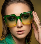 Aven Oversized Square Sunglasses – Gradient Lens