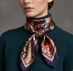 Silk Square Scarf – 90x90 Satin Wrap