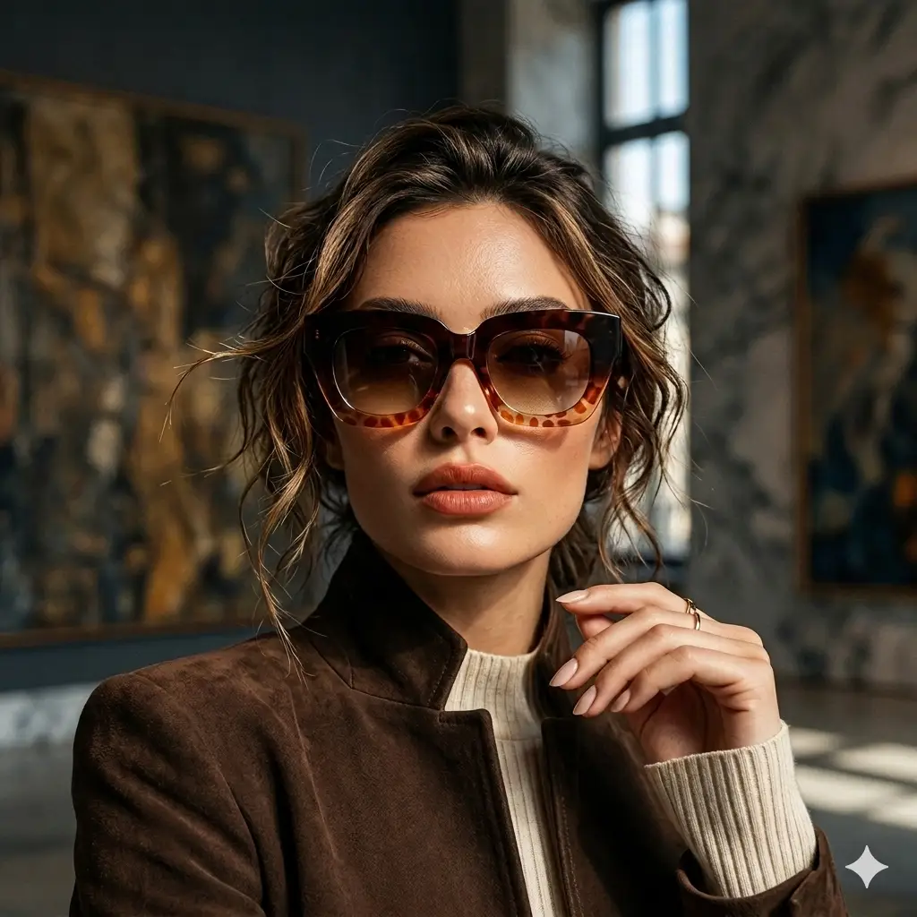 Adornity Cat Eye Sunglasses Gradient Lenses Plastic Frame Exclusive Limited Edition by Adornity