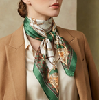 Silk Square Scarf – 90x90 Satin Wrap
