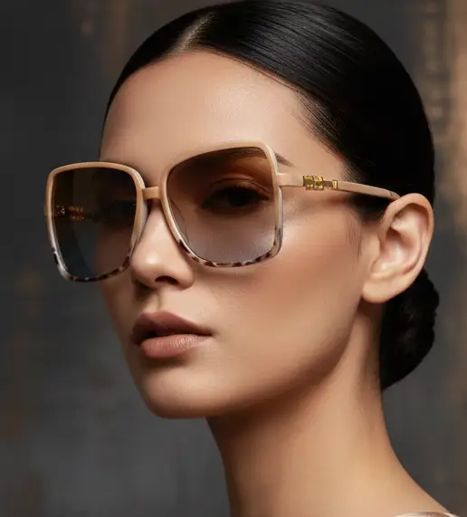 Bold Two-Tone Sunglasses – Oversized Retro Gradient Lens by Adornity