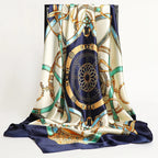 Silk Square Scarf – 90x90 Satin Wrap