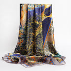 Silk Square Scarf – 90x90 Satin Wrap