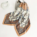 Silk Square Scarf – 90x90 Satin Wrap