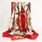 Silk Square Scarf – 90x90 Satin Wrap