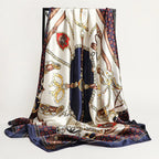 Silk Square Scarf – 90x90 Satin Wrap