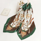 Silk Square Scarf – 90x90 Satin Wrap