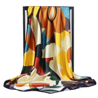 Elegant Silk Square Scarf – Satin 90x90 cm by Adornity