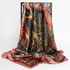 Silk Square Scarf – 90x90 Satin Wrap