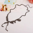 LOVBEAFAS Fashion Gothic Dragon Tyrannosaurus Skeleton Dinosaur Necklaces & Pendants Chain Choker Collar Necklace For Women by Adornity