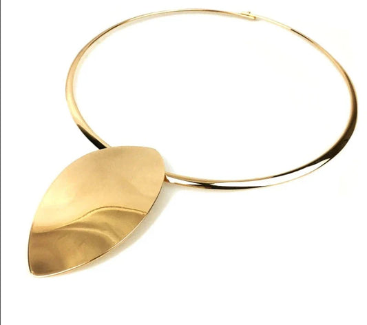 Geometric Statement Open Choker Necklace